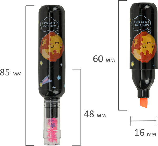Изображение товара Набор маркеров Юнландия Космос / 152512 (6цв)