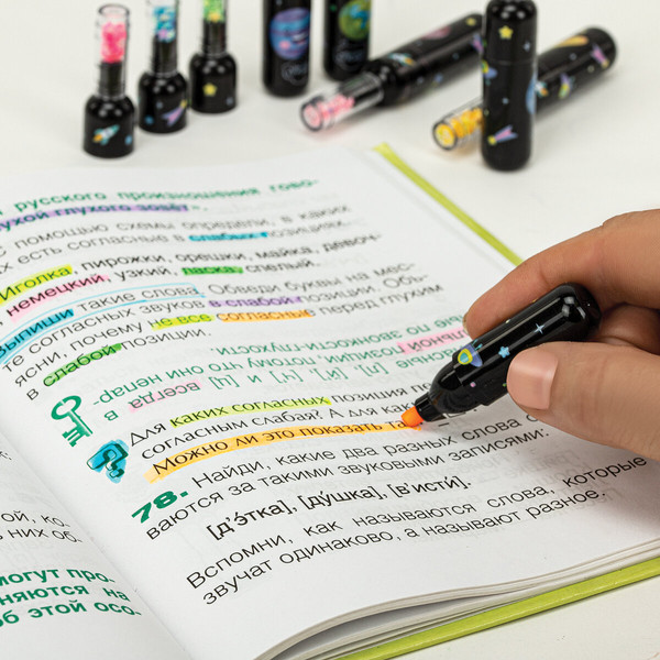 Изображение товара Набор маркеров Юнландия Космос / 152512 (6цв)