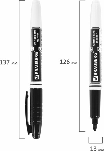 Изображение товара Маркер для доски Brauberg 150846 (черный)