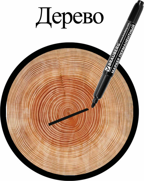 Изображение товара Маркер перманентный Brauberg 150836 (черный)