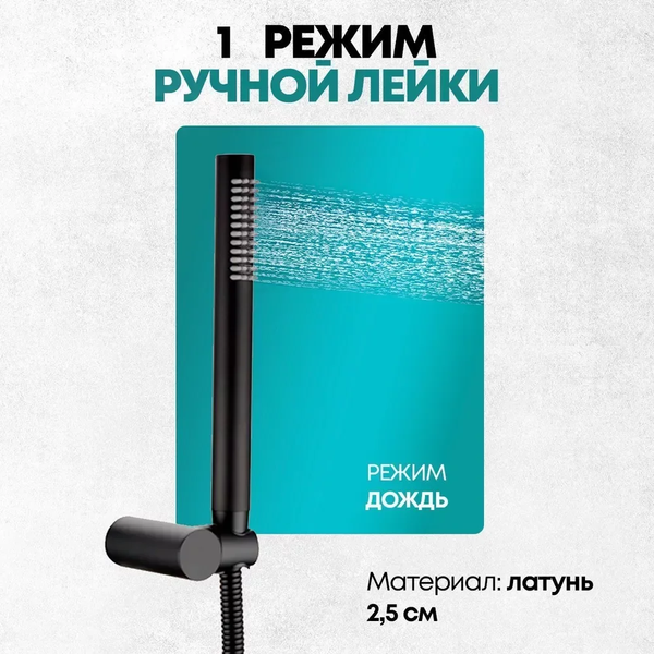 Изображение товара Душевая система со смесителем Grocenberg  GB5099BL-1