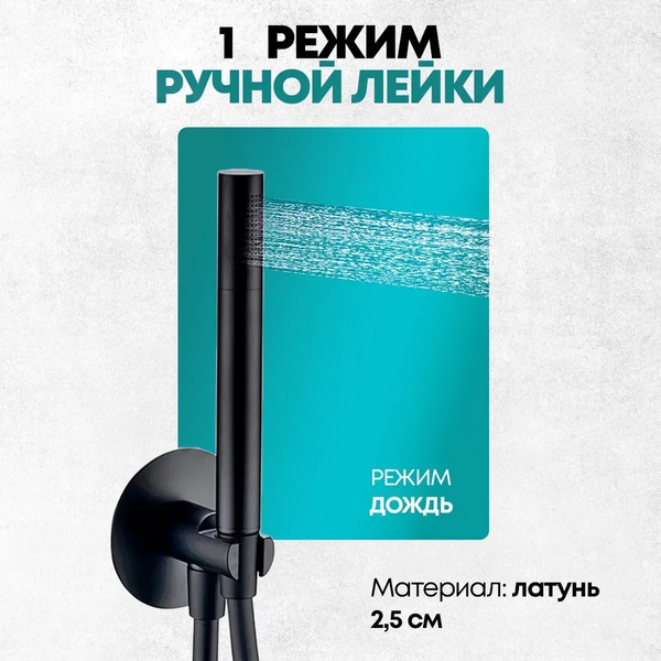 Изображение товара Душевая система со смесителем Grocenberg  GB5090BL