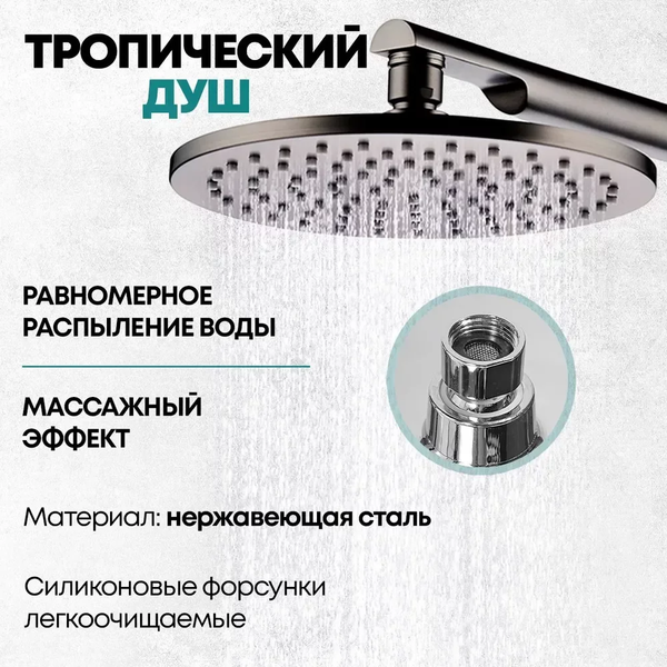 Изображение товара Душевая система со смесителем Grocenberg  GB5090BG