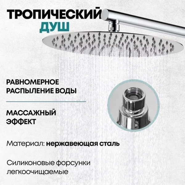 Изображение товара Душевая система со смесителем Grocenberg  GB5099CR-3