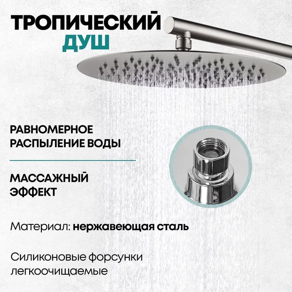 Изображение товара Душевая система со смесителем Grocenberg  GB5099NK-3