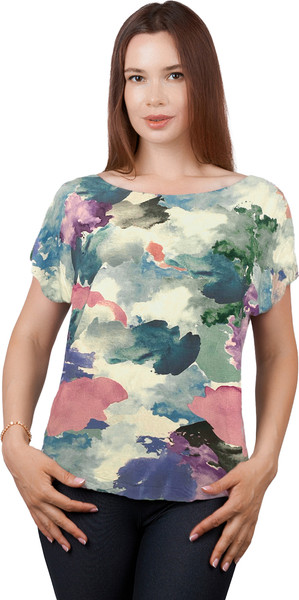 Изображение товара Футболка Verally 434-1 (р.170,176-104-110, мультиколор)