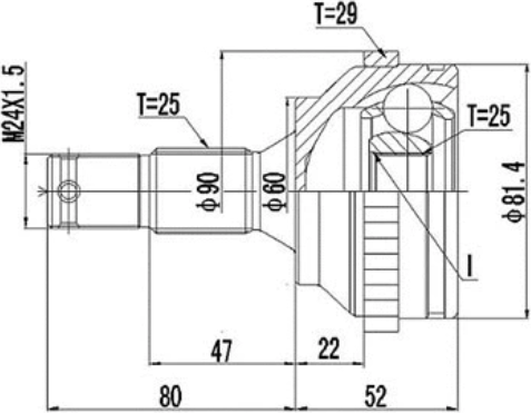 Изображение товара ШРУС Dynamatrix DCV845036
