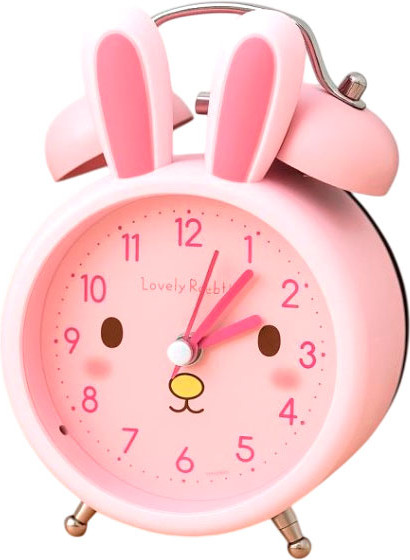 Изображение товара Настольные часы ILikeGift Cute Rabbit / 17138-04 (розовый)
