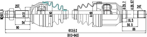 Изображение товара Приводной вал Dynamatrix DDS217017
