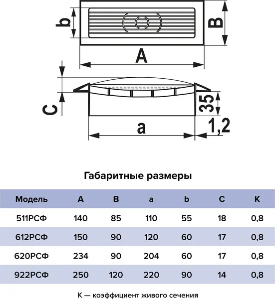 Изображение товара Решетка вентиляционная ERA 922РСФ (с фланцем)
