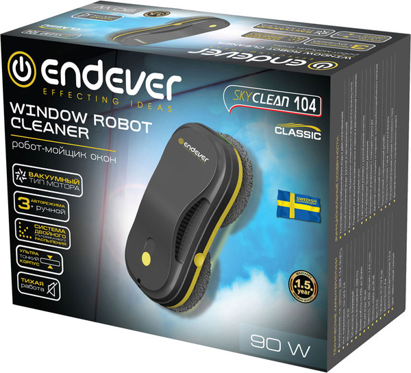 Изображение товара Робот-мойщик окон Endever SkyClean 104 (темно-серый/желтый)