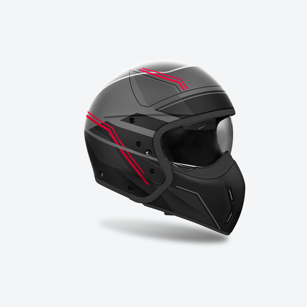 Изображение товара Мотошлем Airoh J110 Slim J1S55-S (S, красный матовый)
