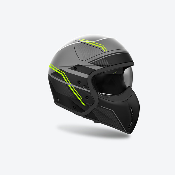 Изображение товара Мотошлем Airoh J110 Slim J1S31-M (M, желтый матовый)