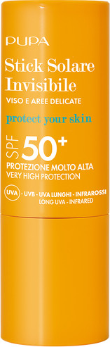 Изображение товара Стик солнцезащитный Pupa Invisible для лица и чувствительных участков кожи SPF 50+ (12мл)
