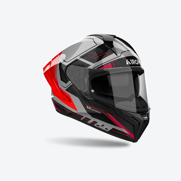 Изображение товара Мотошлем Airoh Matryx Rocket MXRK55-L (L, красный флуоресцентный глянец)