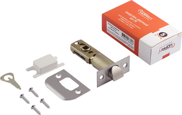 Изображение товара Защелка врезная Нора-М 60-70мм (матовый никель Есо)