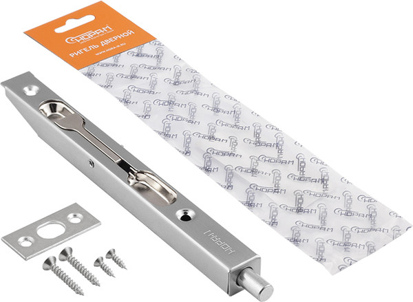 Изображение товара Шпингалет торцевой Нора-М Ригель 6 1/2" (хром)