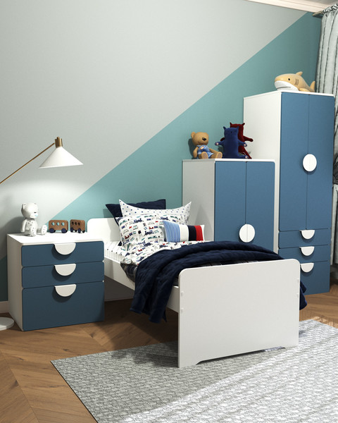 Изображение товара Шкаф Mebelain Пикси 120 (озорной василек)