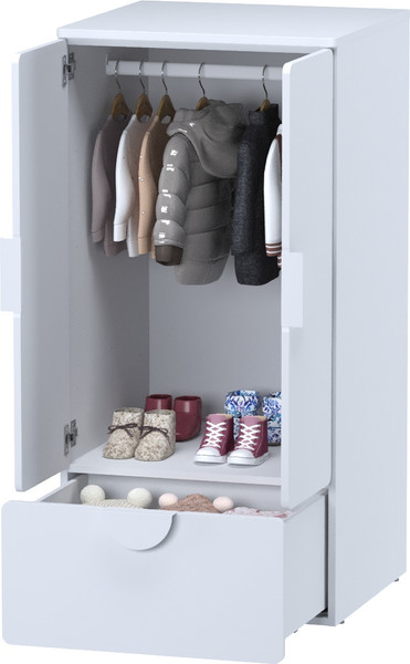 Изображение товара Шкаф Mebelain Пикси 120 Полка и выдвижной ящик (робкий подснежник)