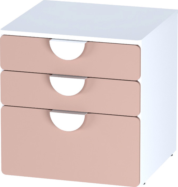 Изображение товара Комод Mebelain Пикси 3 ящика (мечтательный пион)