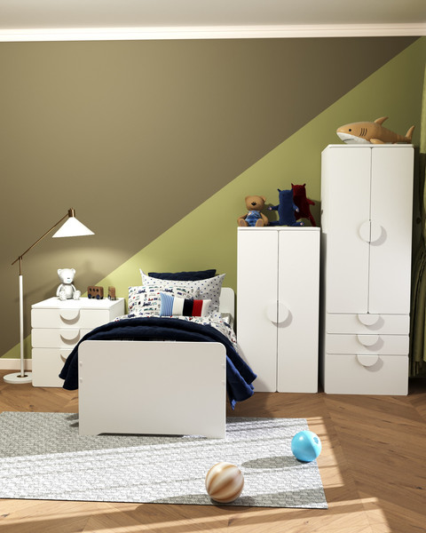 Изображение товара Комод Mebelain Пикси 3 ящика (робкий подснежник)