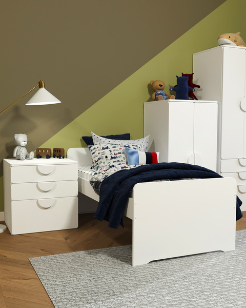 Изображение товара Комод Mebelain Пикси 3 ящика (робкий подснежник)