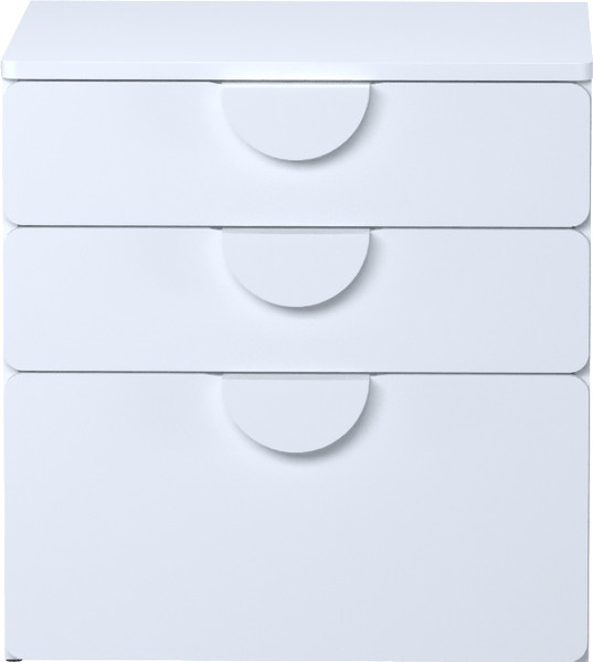 Изображение товара Комод Mebelain Пикси 3 ящика (робкий подснежник)