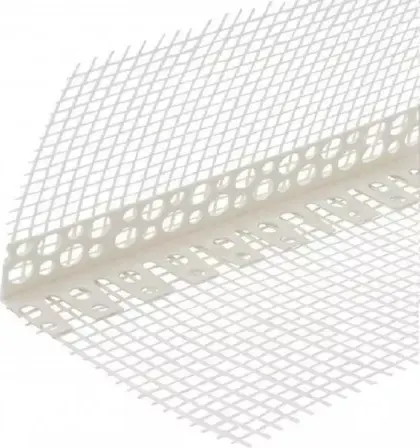 Изображение товара Уголок штукатурный Profigips ПВХ арочный с армирующей сеткой 100x150x3000мм