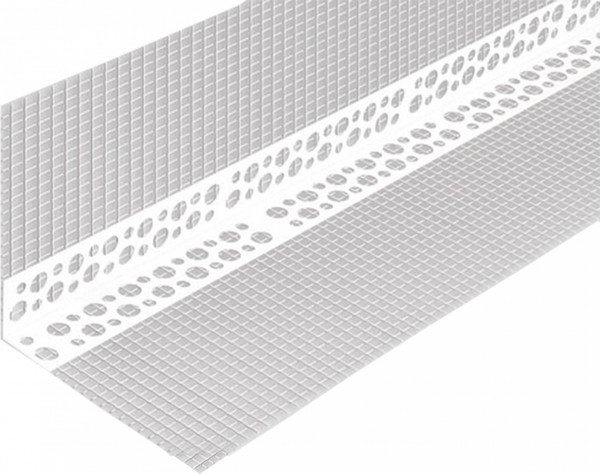 Изображение товара Уголок штукатурный Profigips Перфорированный ПВХ с сеткой 70x70x2000мм