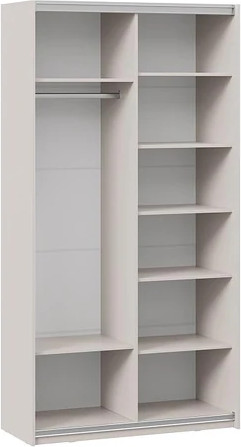 Изображение товара Шкаф-купе ТриЯ Оскар Тиффани Т2 1200 / 282708  (белая/кашемир/кашемир матовый)