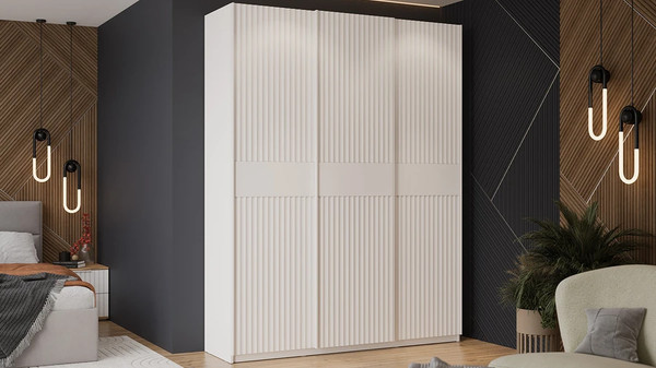 Изображение товара Шкаф-купе ТриЯ Оскар Тиффани Т2 1800 / 282739 (белая/белый снег/белый софт)