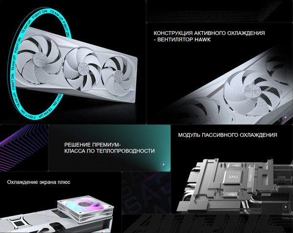 Изображение товара Видеокарта Gigabyte Aorus GeForce RTX 5080 Master Ice 16G (GV-N5080AORUSM ICE-16GD)