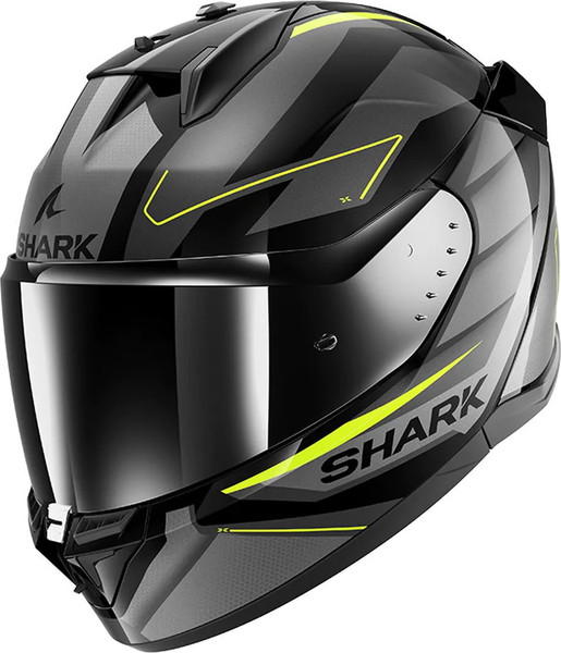 Изображение товара Мотошлем Shark Helmets D-Skwal 3 Sizler / HE0922E-KAY-XXL (2XL, серый/черный/желтый)