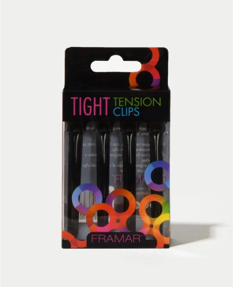 Изображение товара Набор зажимов для волос FRAMAR Tight Tension Clips Black (4шт)