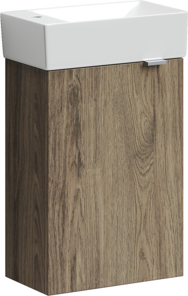 Изображение товара Тумба с умывальником Sancos Mini / MN35ECHL + CN5007 (дуб чарльстон)