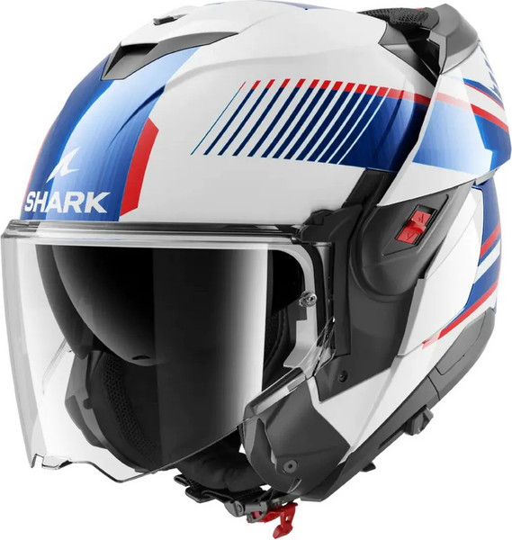 Изображение товара Мотошлем Shark Helmets Oxo Sikter / HE8710E-WUB-L (L, белый/синий/красный)