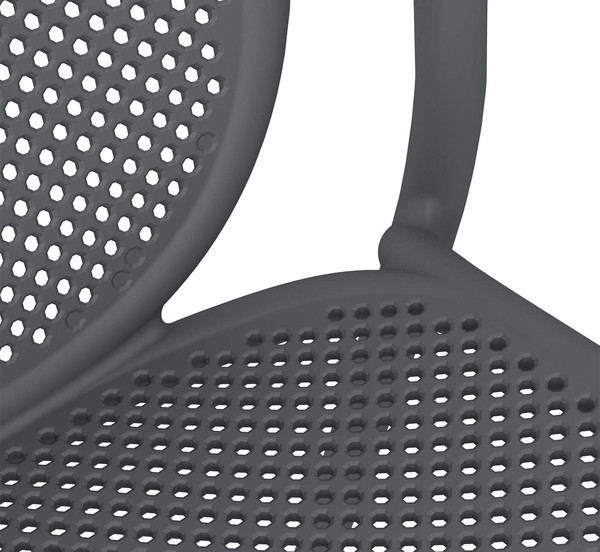 Изображение товара Обеденная группа Sheffilton SHT-DS304 (темно-серый/молочный/черный пластик/верзалит)