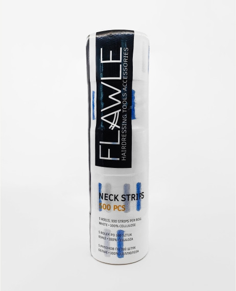 Изображение товара Воротник парикмахерский Flawle Neckstrips 5x100 FL322 White