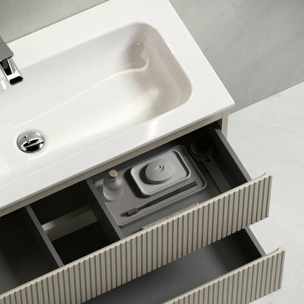 Изображение товара Тумба с умывальником Sancos Snob T / SNT60CE + CN7001 (бежевый)