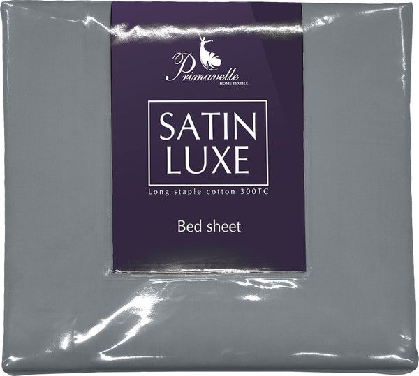 Изображение товара Простыня Primavelle 180х215 сатин Luxe / 114911801-сгL02 (мистический серый)