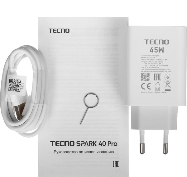 Изображение товара Смартфон Tecno Spark 40 Pro 8GB/256GB (лунный титан)