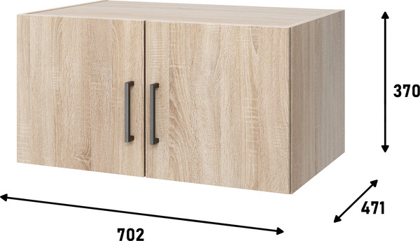 Изображение товара Антресоль Mio Tesoro Tandem 2D (дуб сонома)