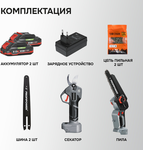 Изображение товара Набор электроинструмента Profipower 2в1 ProfiSet-2G20 / E0217