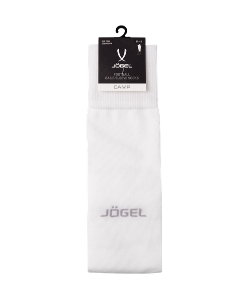 Изображение товара Гетры футбольные Jogel Camp Basic Sleeve Socks (р. 43-45, белый 00/серый )
