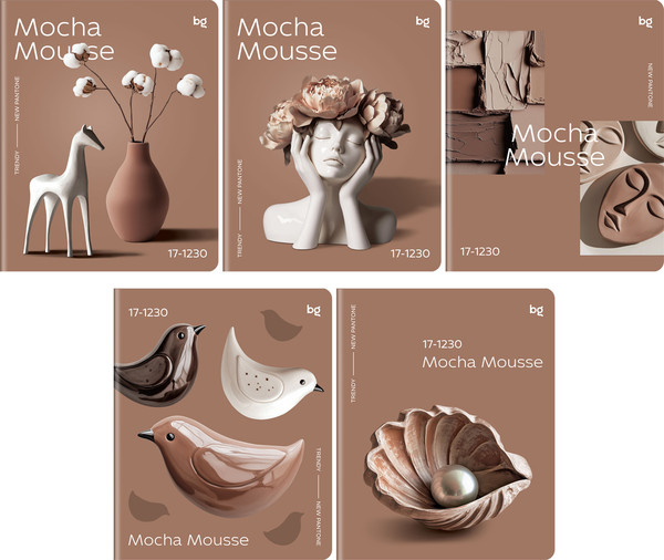 Изображение товара Тетрадь BG Mocha Mousse / Т5ск48_лс 57636 (48л, клетка, soft-touch ламинация)