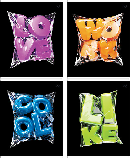 Изображение товара Тетрадь BG Вакуум / Т5ск48_вл_к 08525 (48л, клетка, выборочный лак)