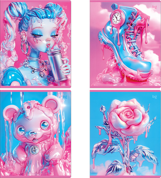 Изображение товара Тетрадь BG Расплавленный / Т5ск48_вл_к_тф 64170 (48л, клетка, выборочный лак)