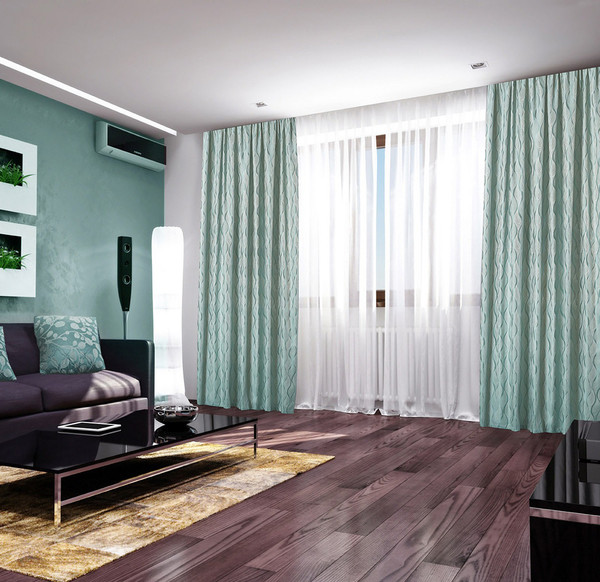 Изображение товара Комплект штор Primavelle Livia 200х270 / 61472027-45fl (фолиаж бирюзовый)
