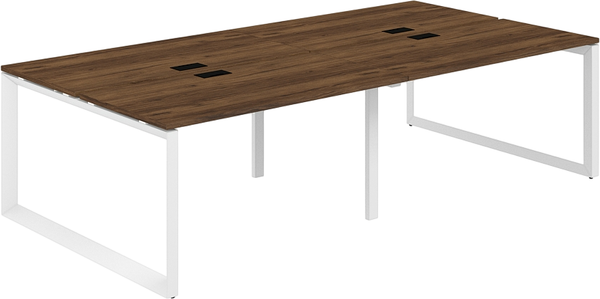 Изображение товара Комплект письменных столов Norden 280х143.8х75 / PR.255.DM.O59.WH (белый/дуб модена)