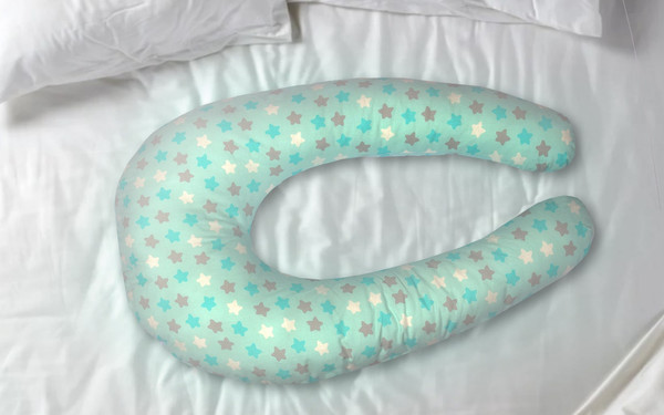 Изображение товара Подушка для беременных Primavelle Многофункциональная Comfy Baby 60х85 / 111060190-45З (звезды бирюзовый)